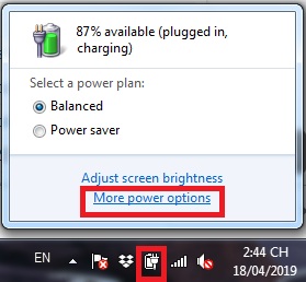Giảm sáng màng hình laptop