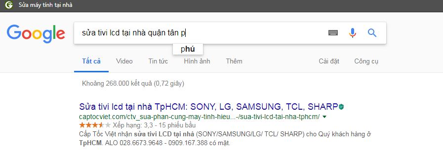 sửa tivi lcd quận tân phú