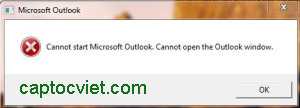outlook cannot