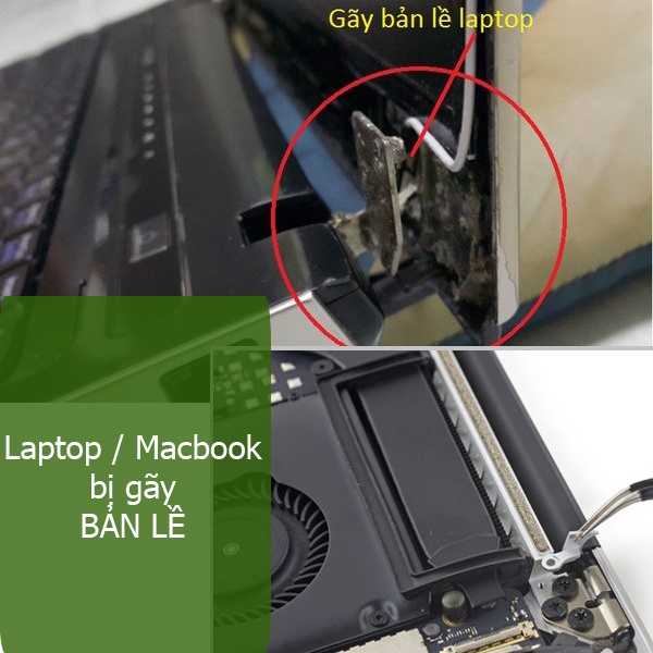 laptop gẫy bản lề